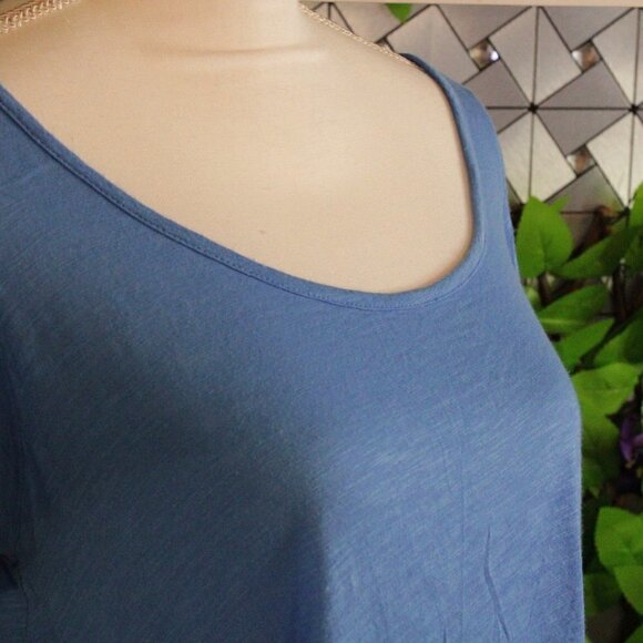 Vineyard Vines Women's Blue Cotton Modal Swing Tee Top SZ Small Blue - Picture 2 of 5